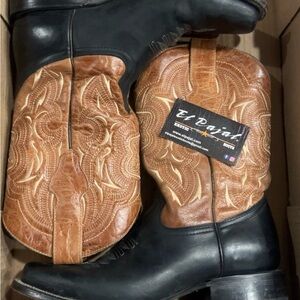 Women’s Black and Brown Western Boots